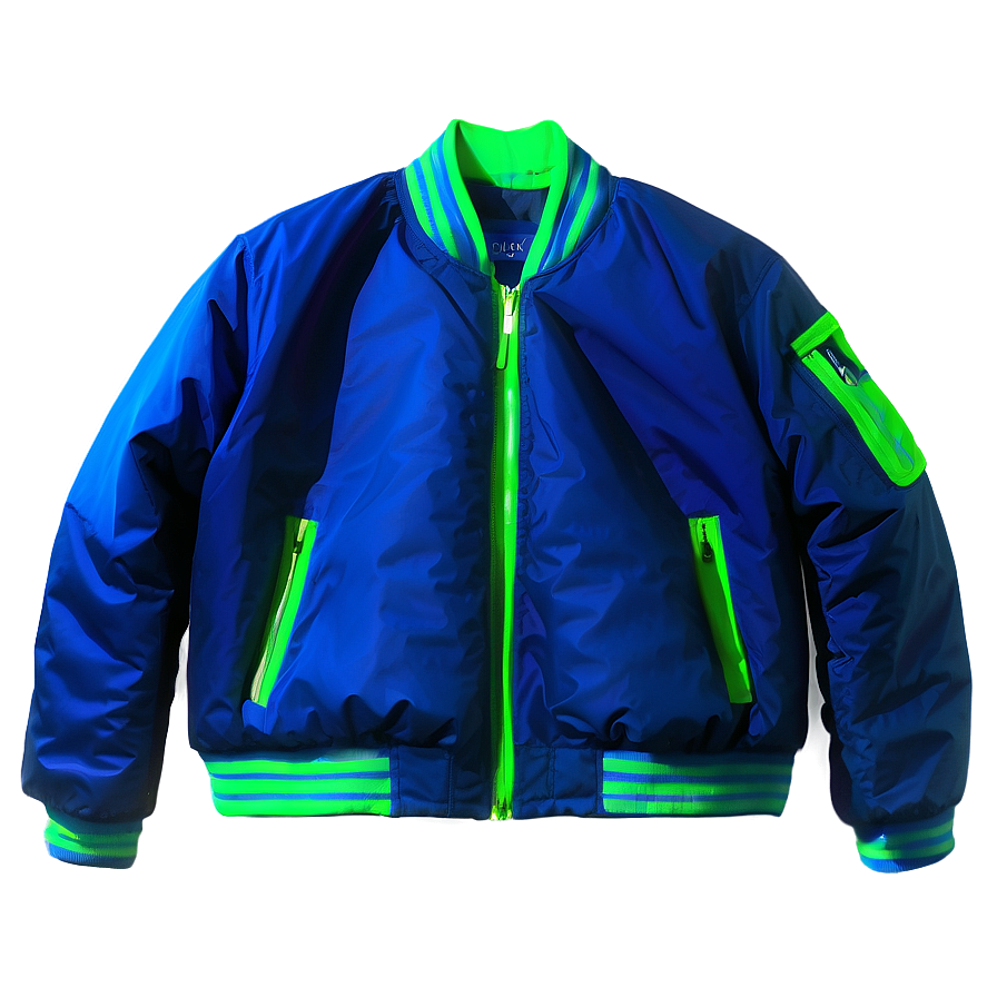 Neon Color Bomber Jacket Png 81 PNG image