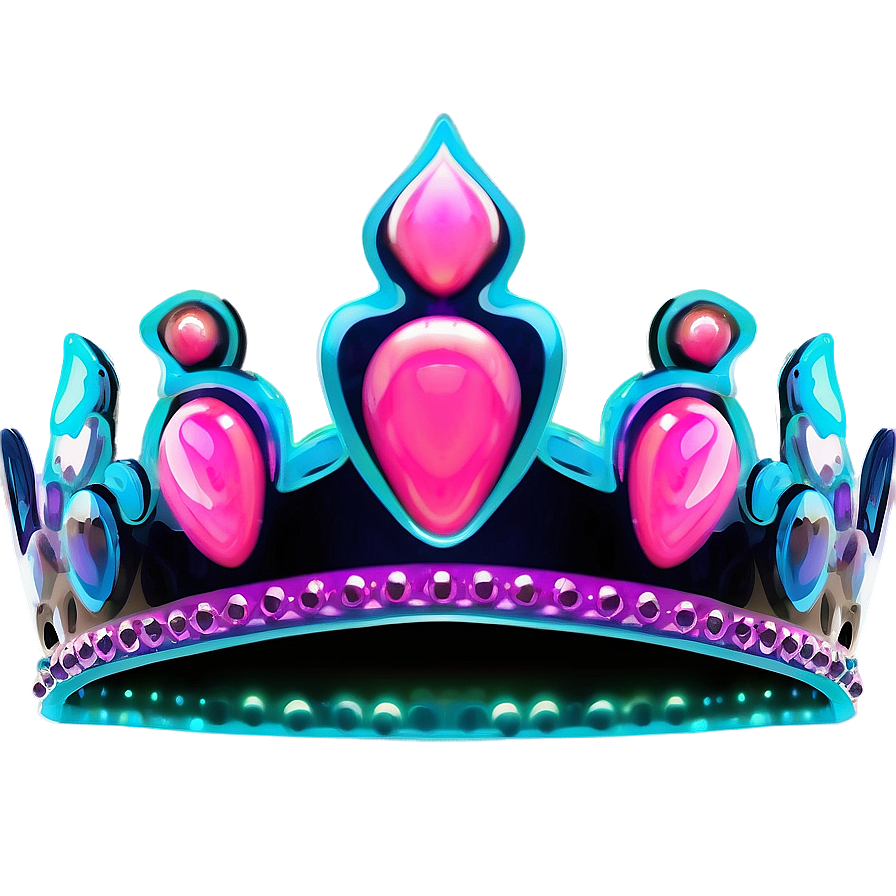 Neon Crown For Design Png 06272024 PNG image