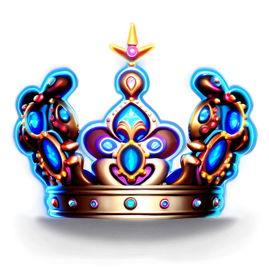 Neon Crown For Event Png 06272024 PNG image