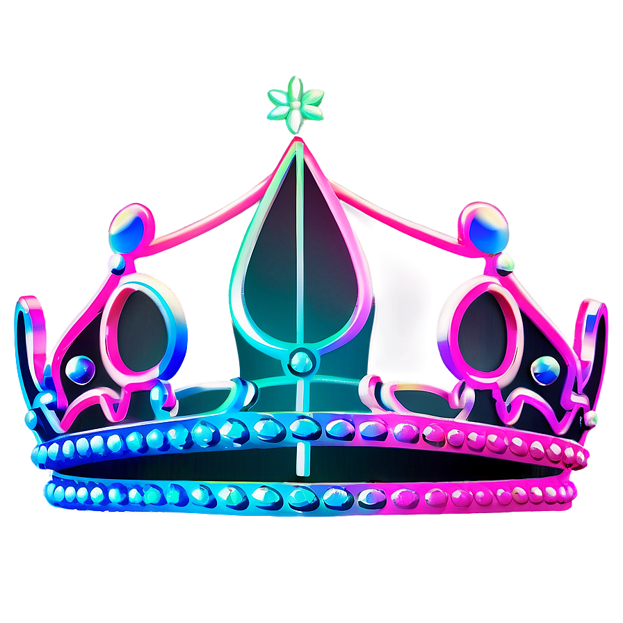 Neon Crown For Party Png 22 PNG image