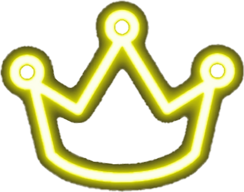 Neon Crown Sticker Snapchat PNG image