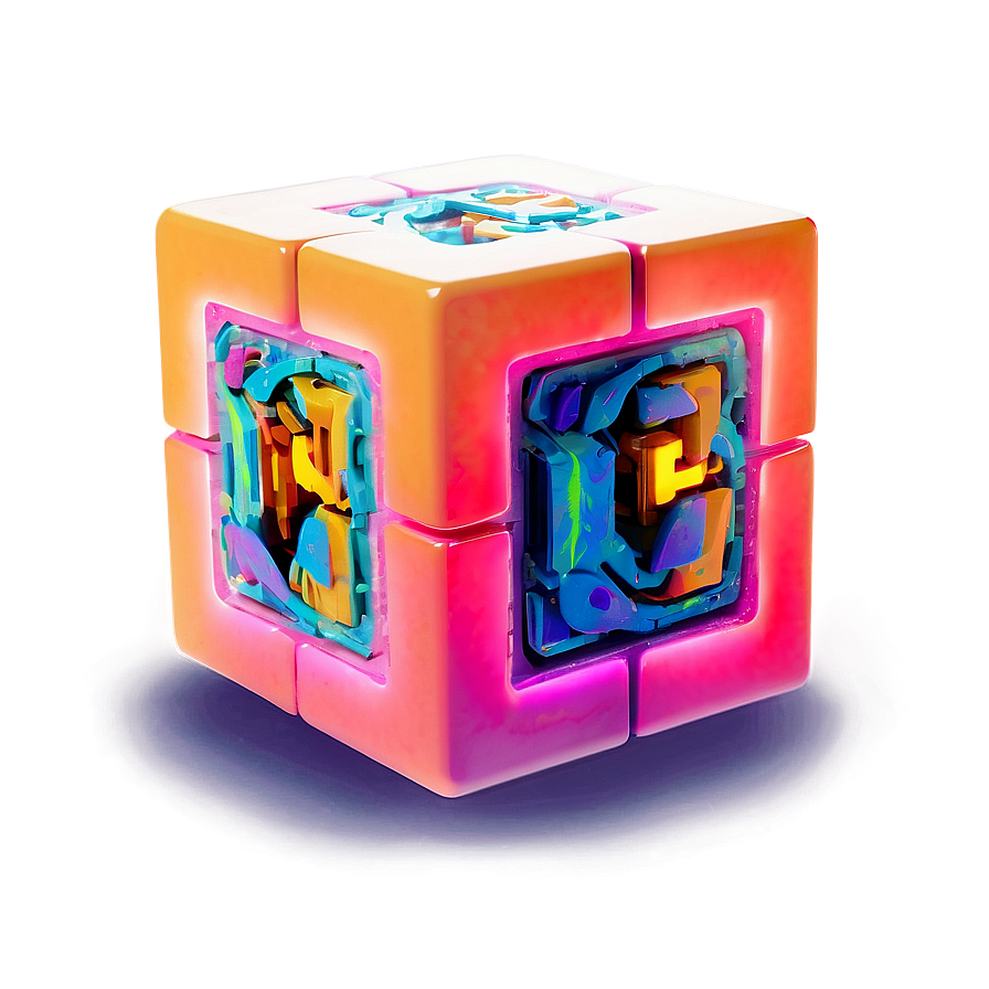 Neon Cube Png 52 PNG image