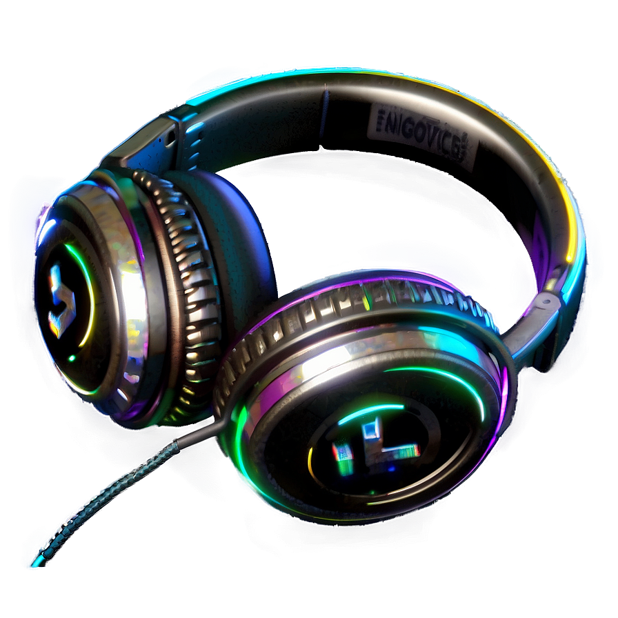 Neon Dj Headphones Png Nrk44 PNG image