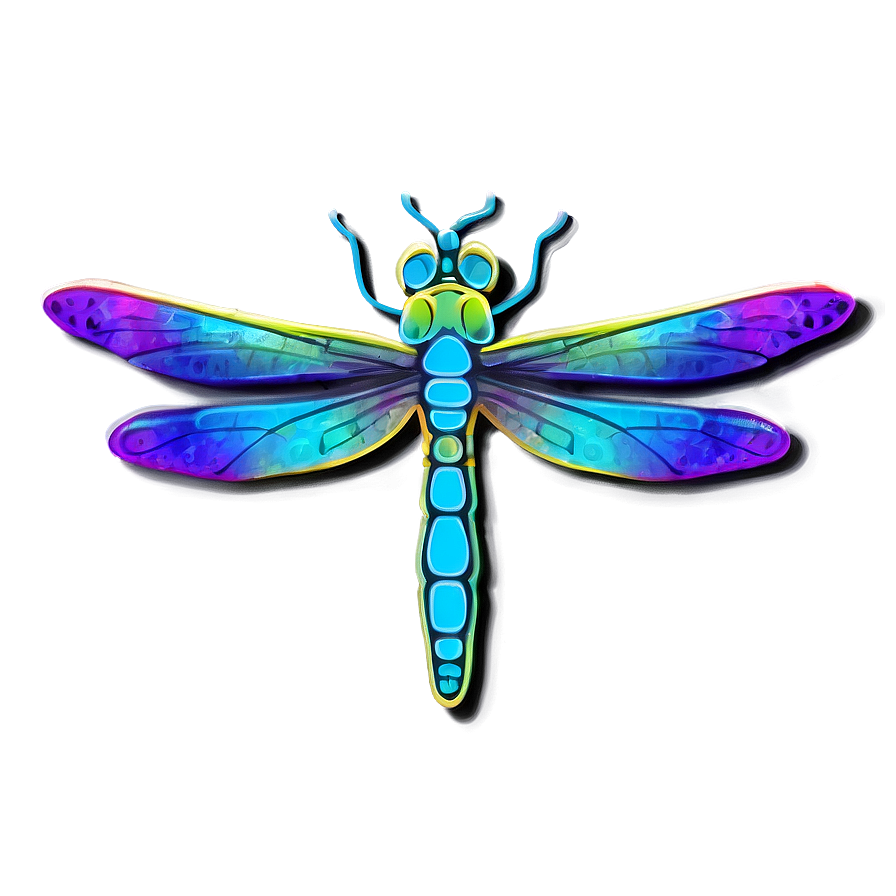 Neon Dragonfly Png Jqs89 PNG image