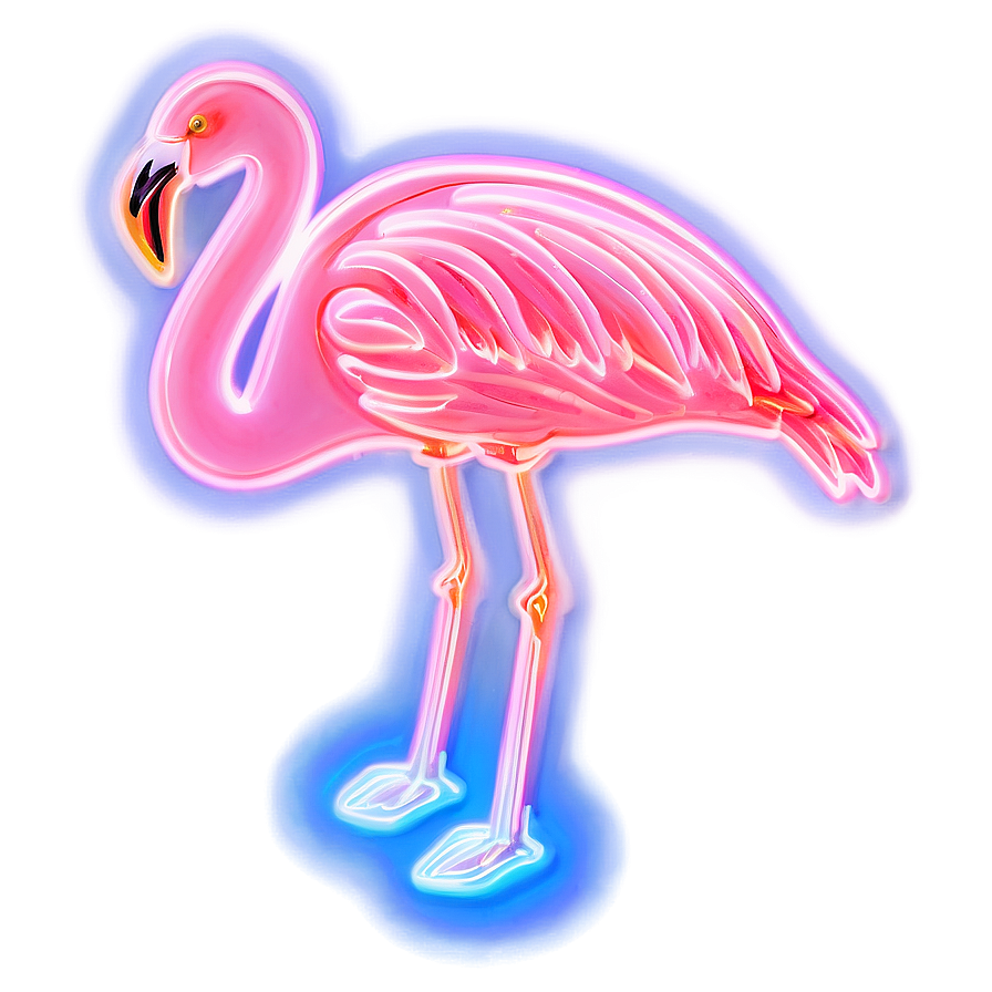 Neon Flamingo Light Png 06292024 PNG image
