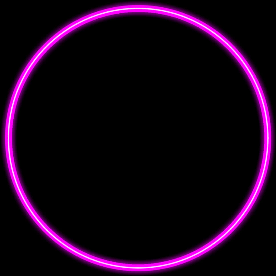 Neon Glow Circle Pink PNG image