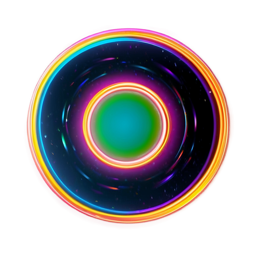 Neon Glow Circle Png Sat PNG image