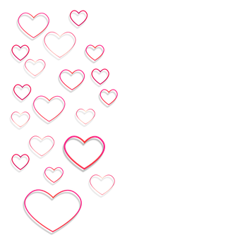 Neon Glow Hearts Background PNG image