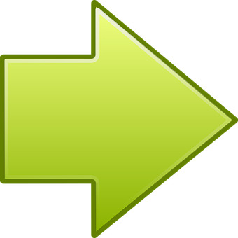 Neon Green Arrow Icon PNG image