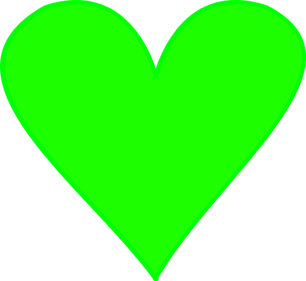 Neon Green Heart Transparent Background.png PNG image