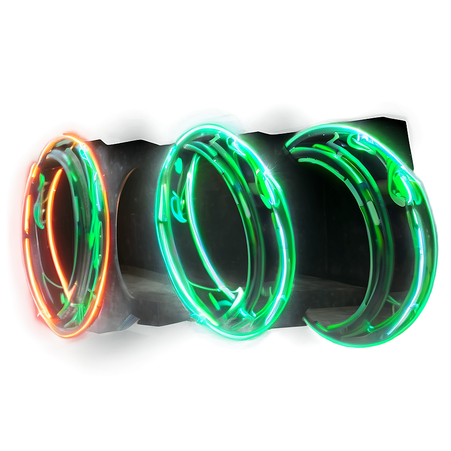 Neon Green Light Effect Png 06262024 PNG image