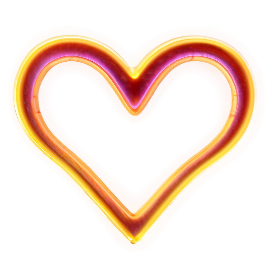 Neon Heart Art Png Ohl50 PNG image