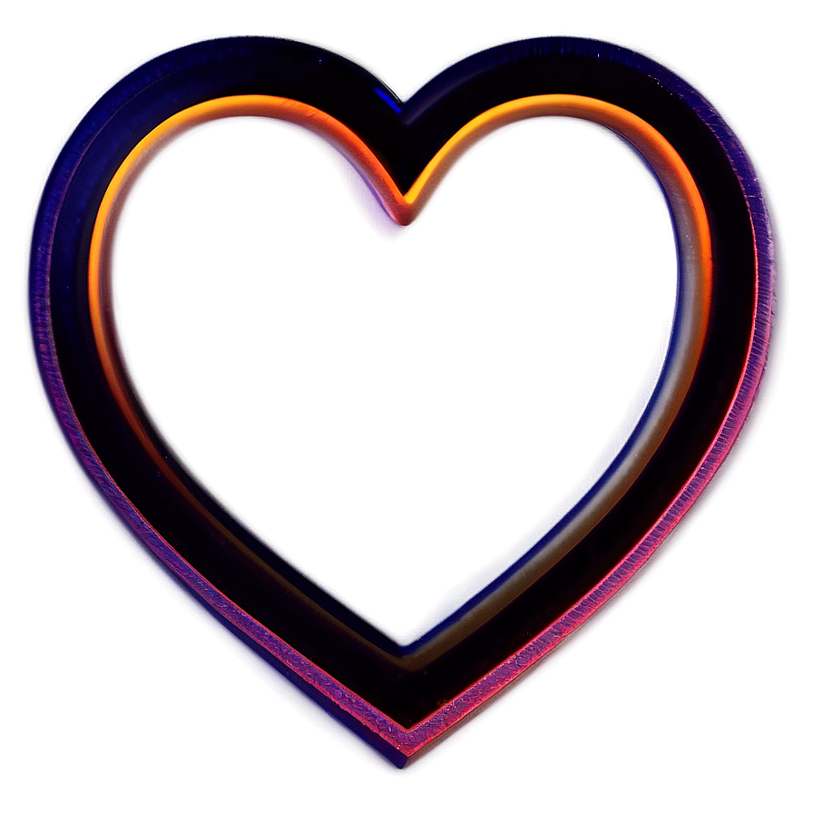 Neon Heart Clipart Glow Png Bfl85 PNG image