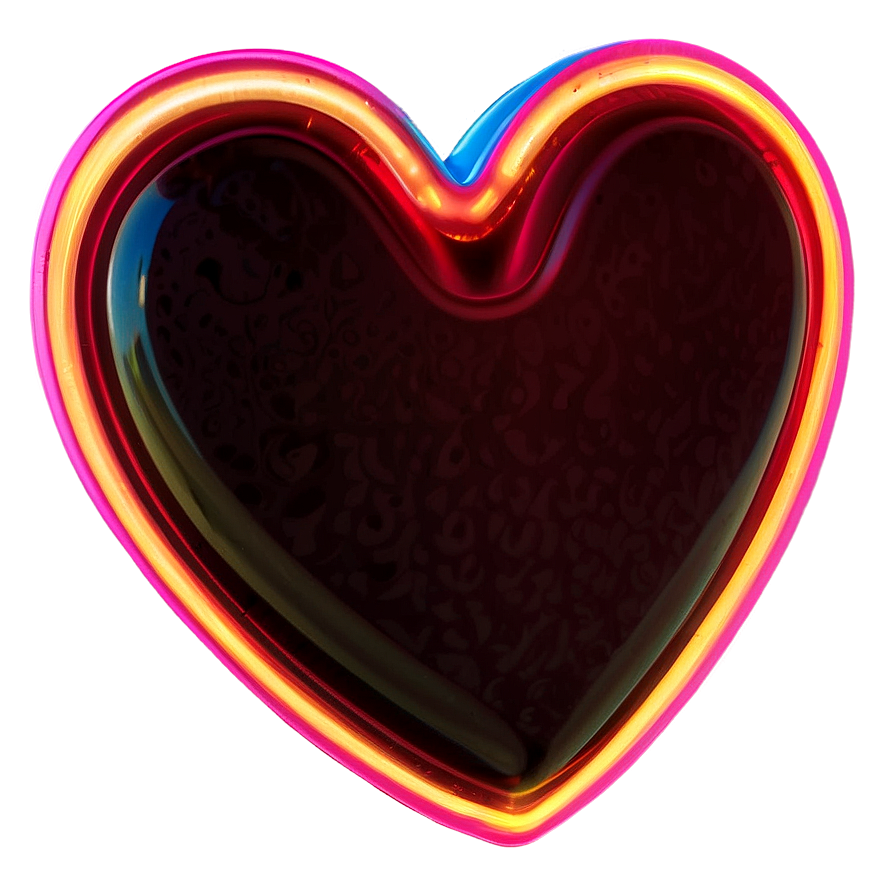 Neon Heart Element Png Xyc58 PNG image