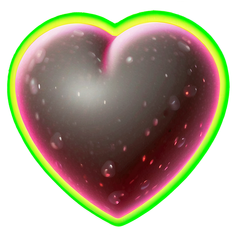 Neon Heart Emoji Png Jaq PNG image