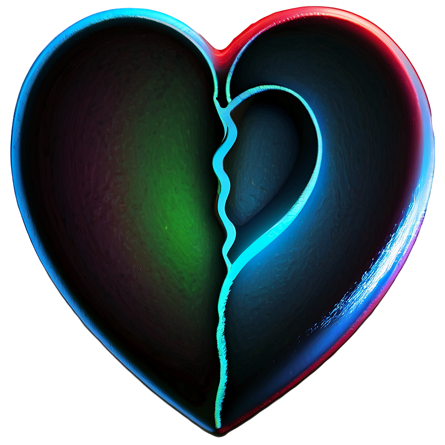 Neon Heart Icon Png Uss38 PNG image