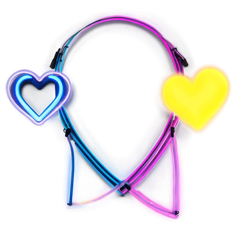 Neon Heart Light Png A PNG image