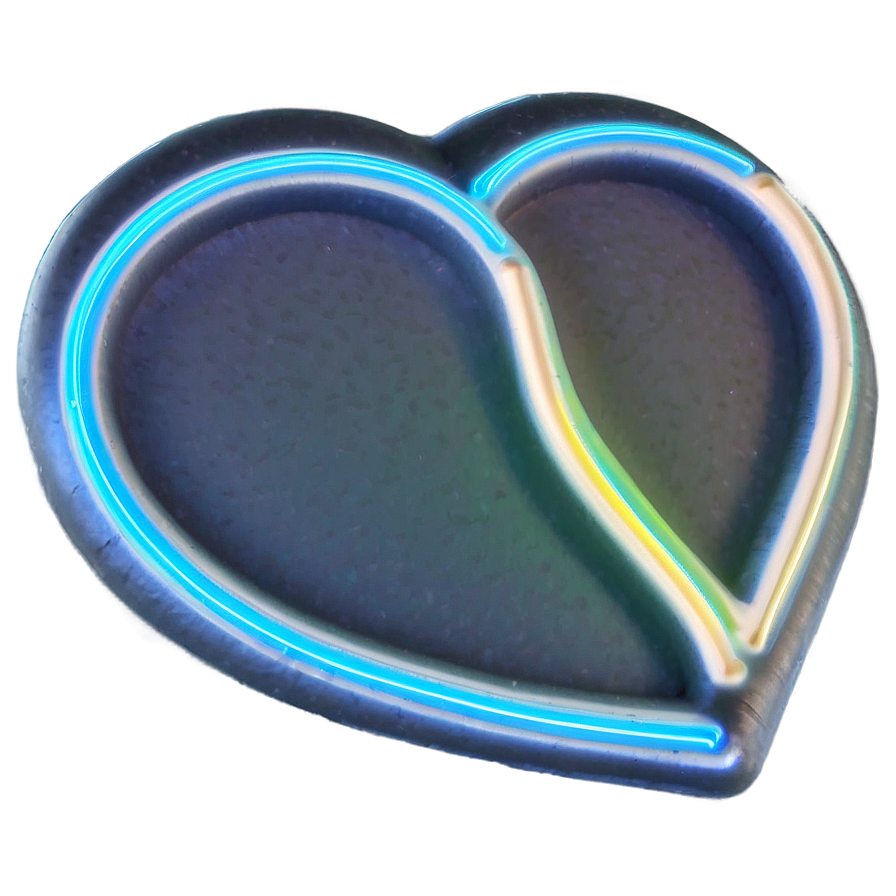 Neon Heart Light Png Yau PNG image