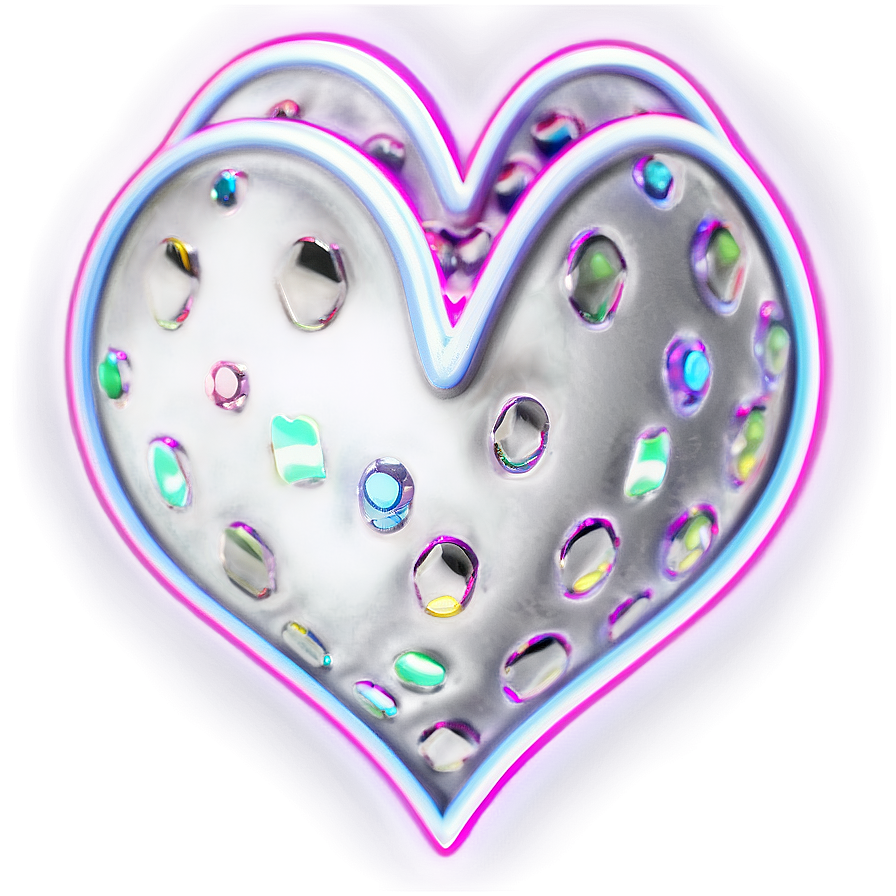 Neon Heart Overlay Png 27 PNG image