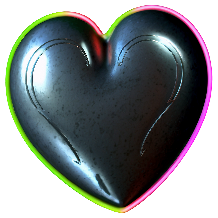 Neon Heart Png Oje7 PNG image