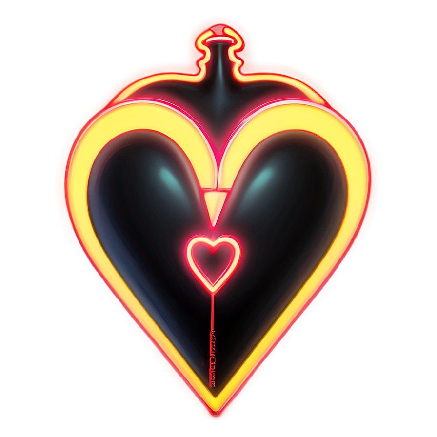 Neon Heart Symbol Png Nox3 PNG image