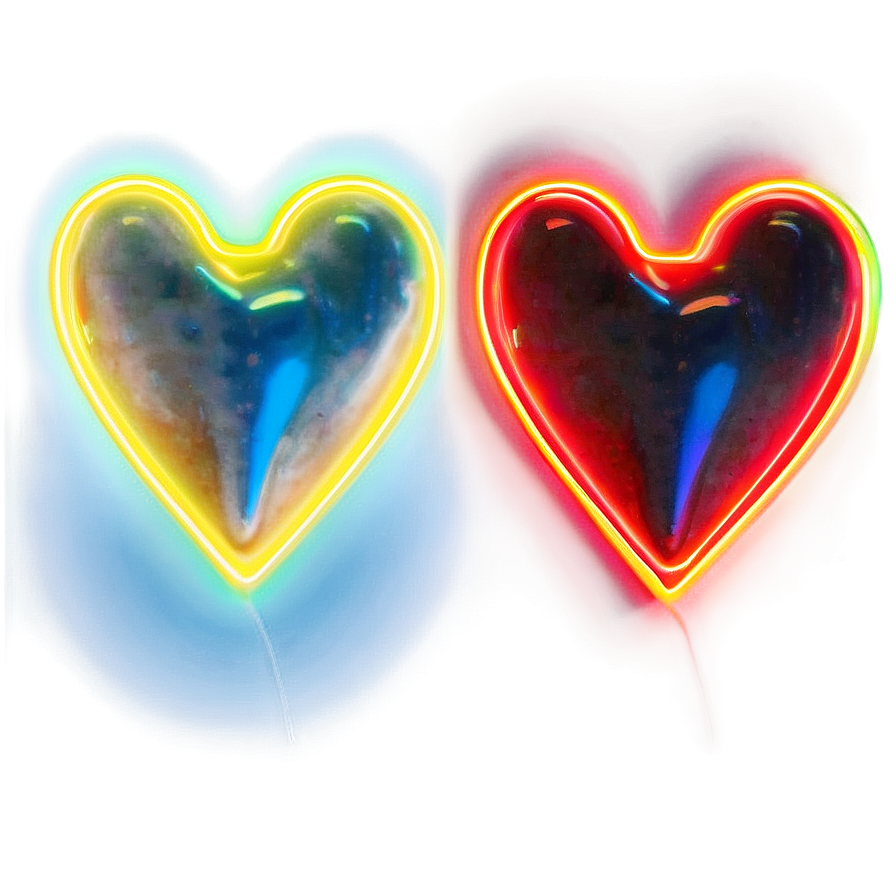 Neon Heart Wallpaper Png Rbd81 PNG image