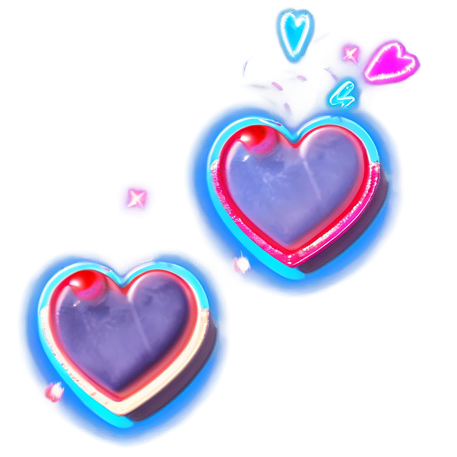 Neon Hearts Png Wda PNG image