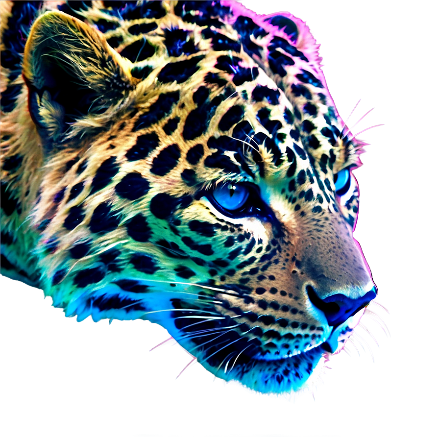 Neon Leopard Print Png 25 PNG image