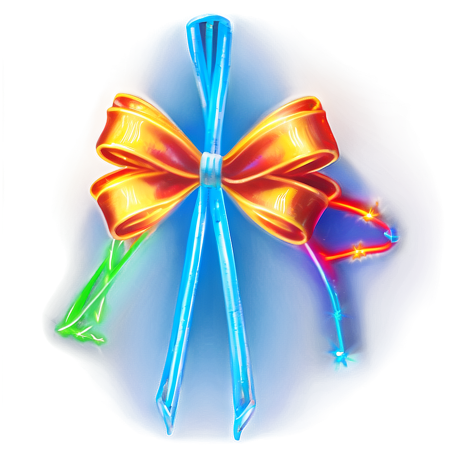 Neon Light Bow Png 05042024 PNG image
