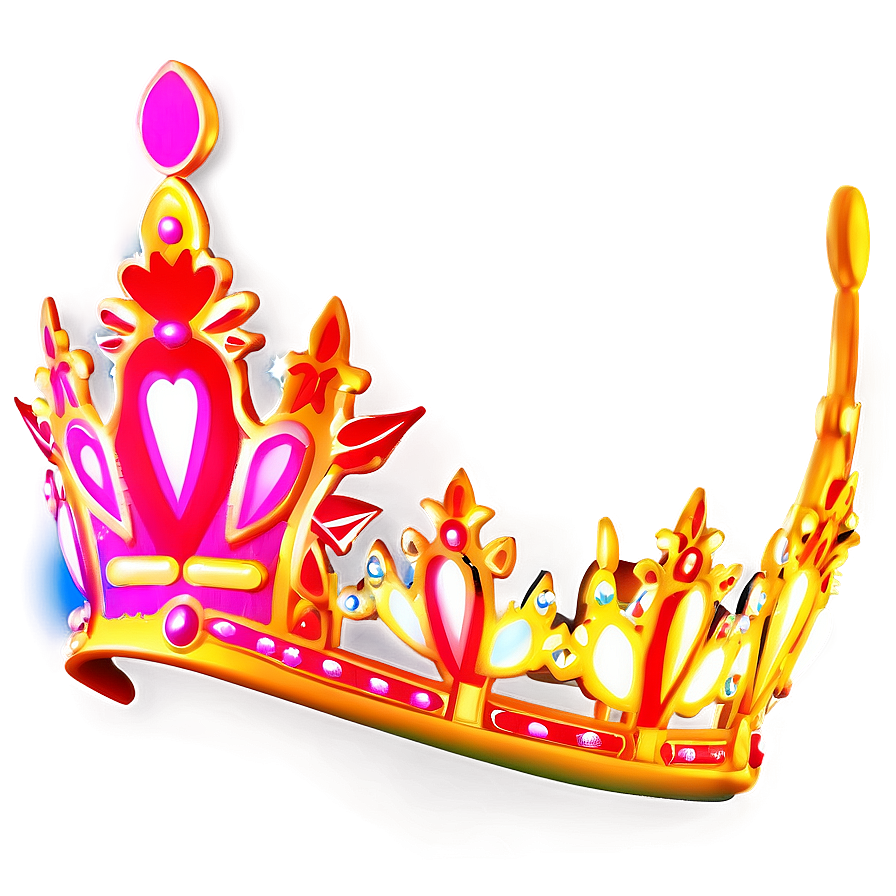 Neon Light Crown Art Png Rwe1 PNG image