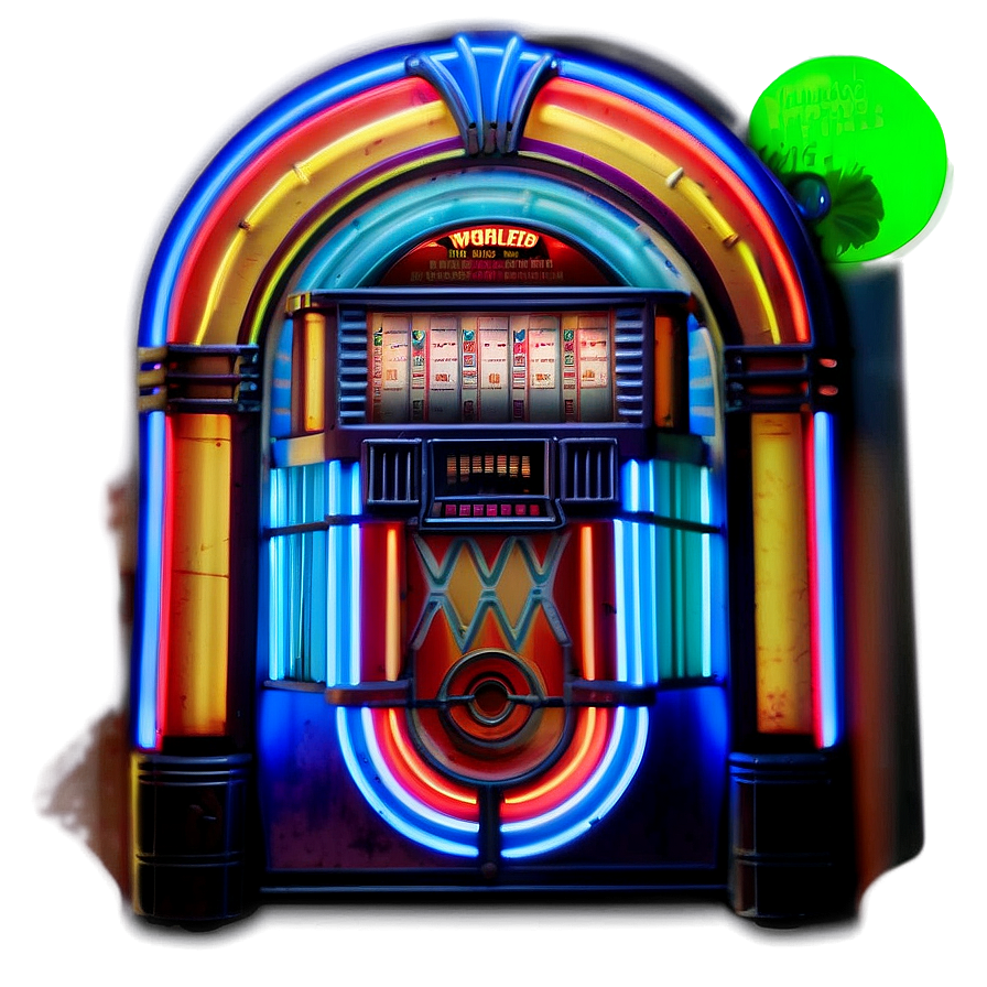 Neon Light Jukebox Png Hjd PNG image