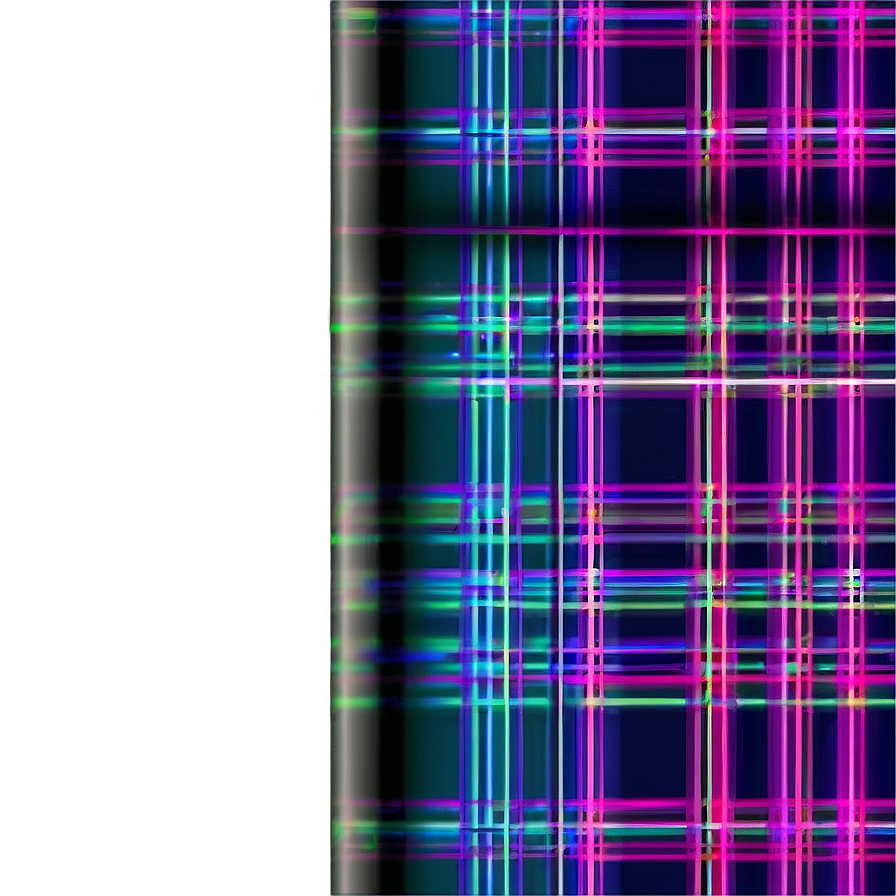 Neon Light Plaid Png Wdj34 PNG image