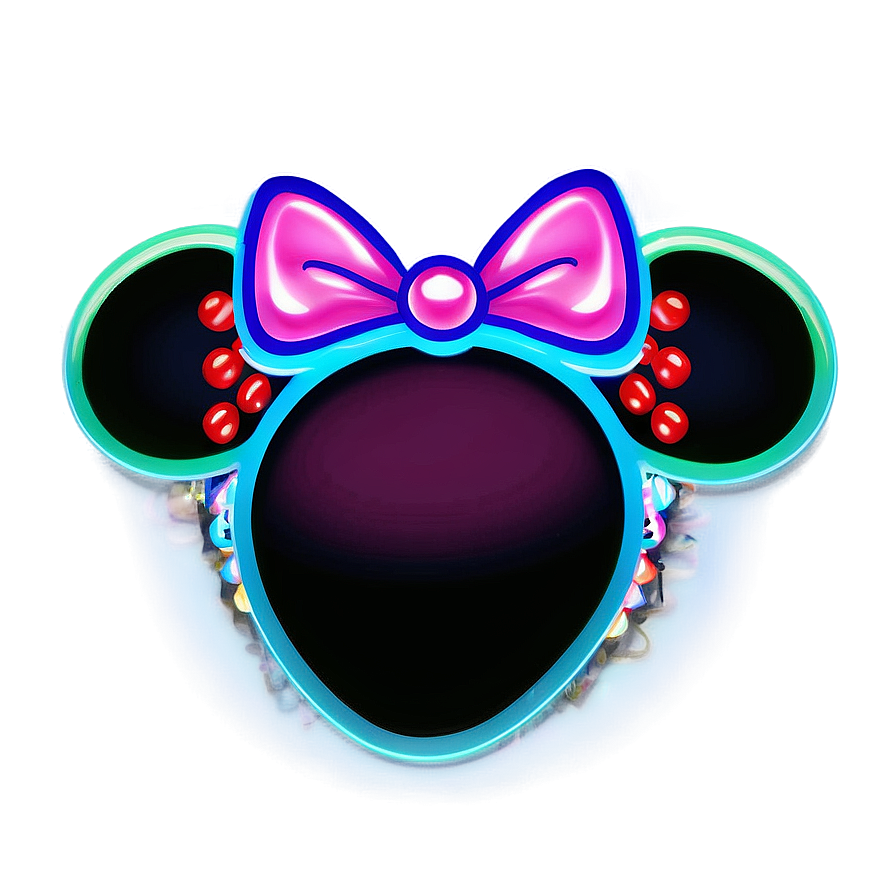 Neon Minnie Mouse Ears Png 97 PNG image