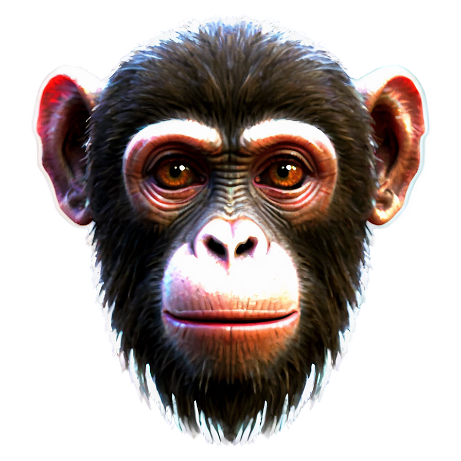 Neon Monkey Face Sign Png Mfp PNG image