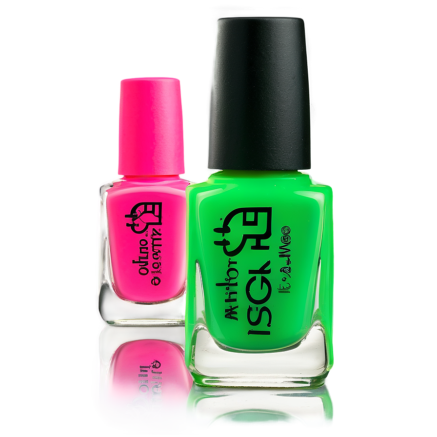 Neon Nail Polish Png 05252024 PNG image