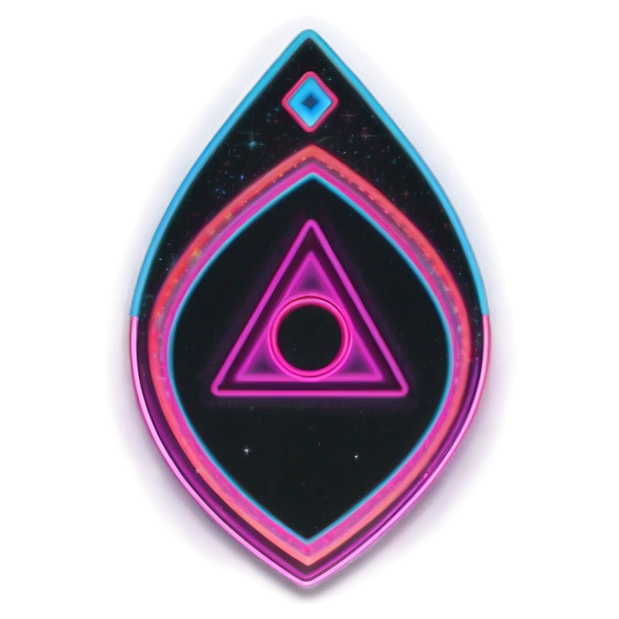 Neon Outline Planchette Png 4 PNG image