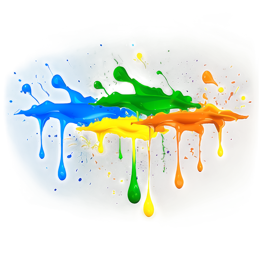 Neon Paint Splash Png Iki PNG image