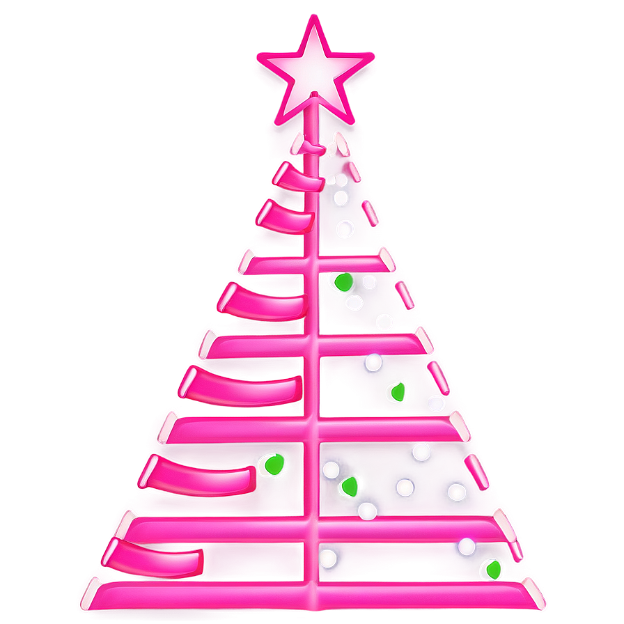 Neon Pink Christmas Tree Png Clh PNG image