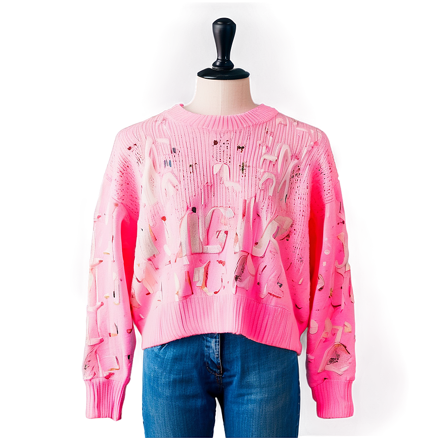 Neon Pink Sweater Png 72 PNG image