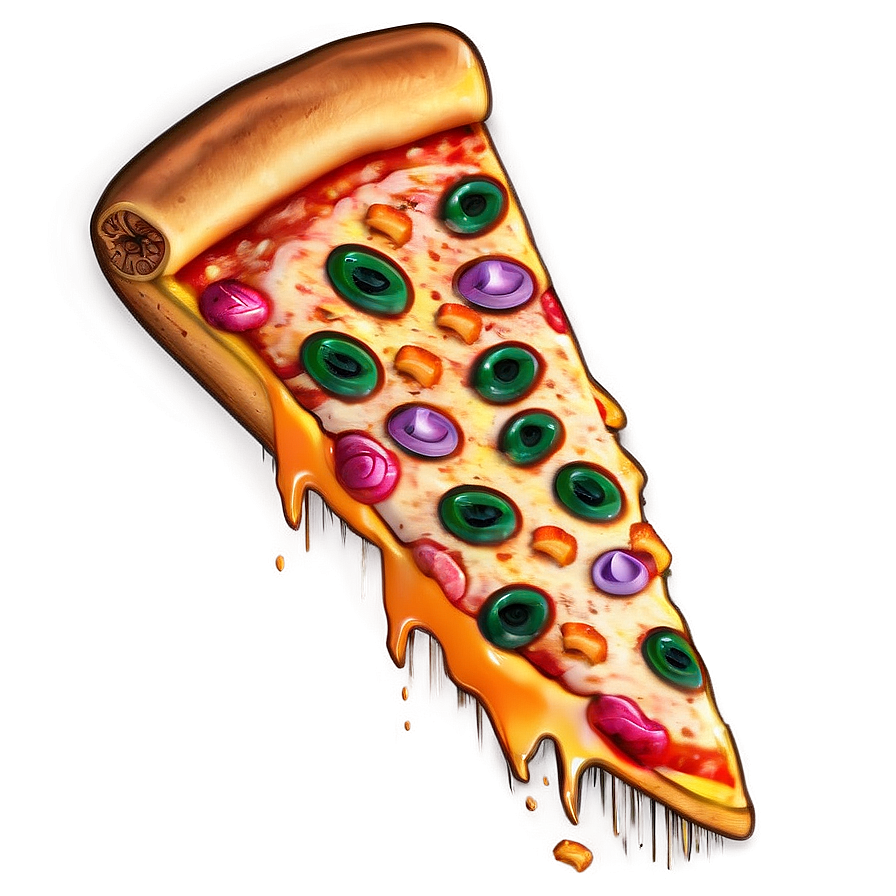 Neon Pizza Emoji Png 43 PNG image