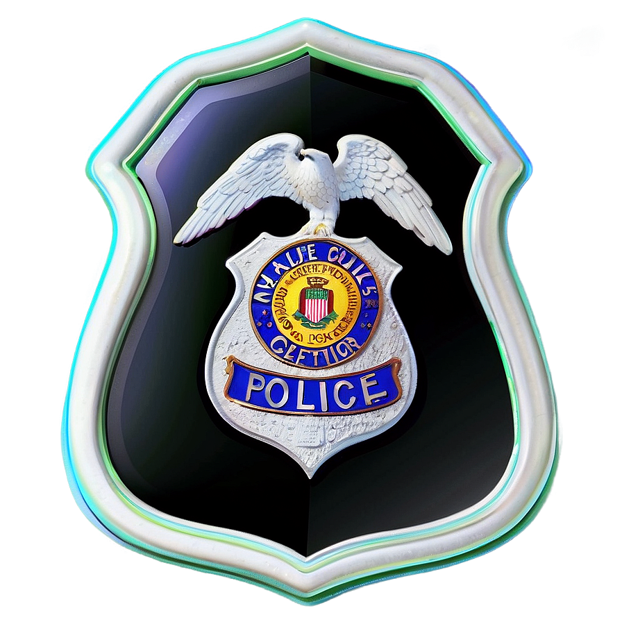 Neon Police Badge Png 91 PNG image