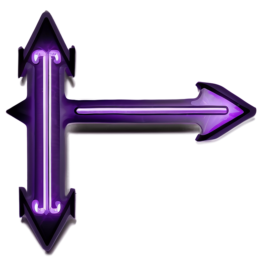 Neon Purple Arrow Design Png Fhx96 PNG image