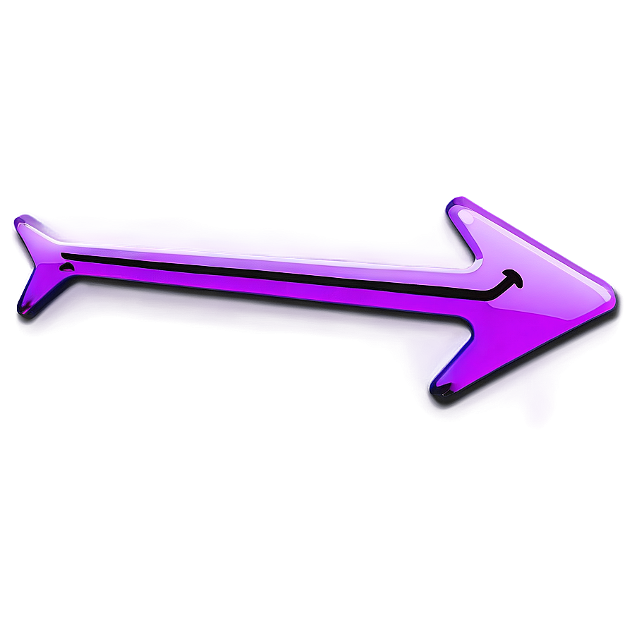 Neon Purple Arrow Design Png Ppa76 PNG image