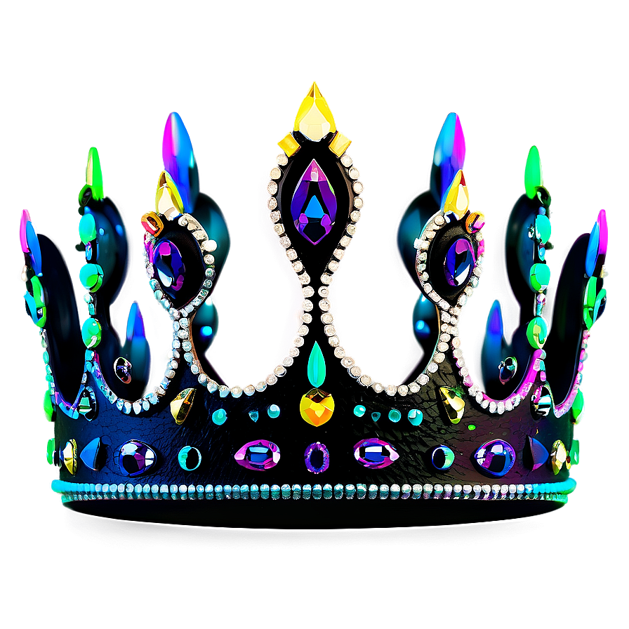 Neon Queen Crown Png 48 PNG image