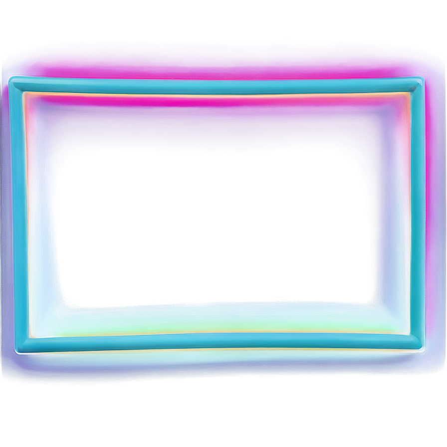 Neon Rectangle Design Png 06272024 PNG image