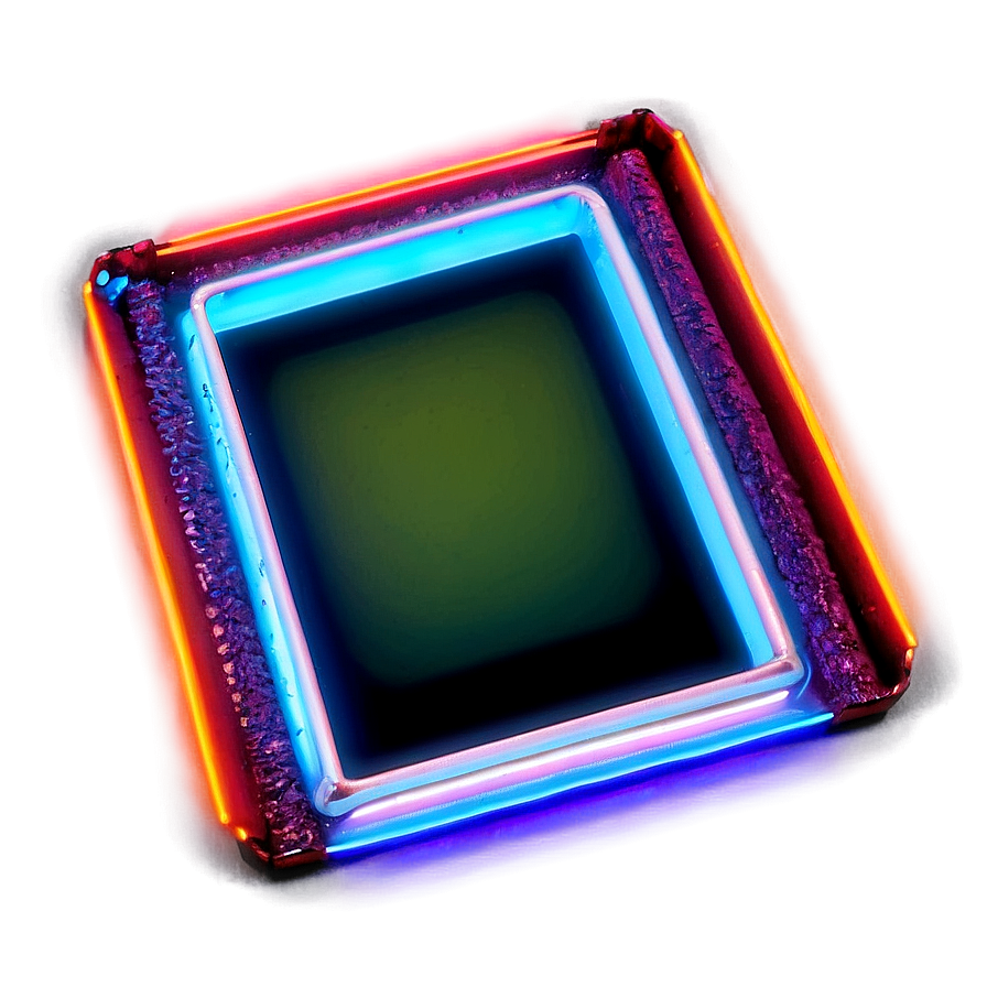 Neon Rectangle Radiance Png 06272024 PNG image