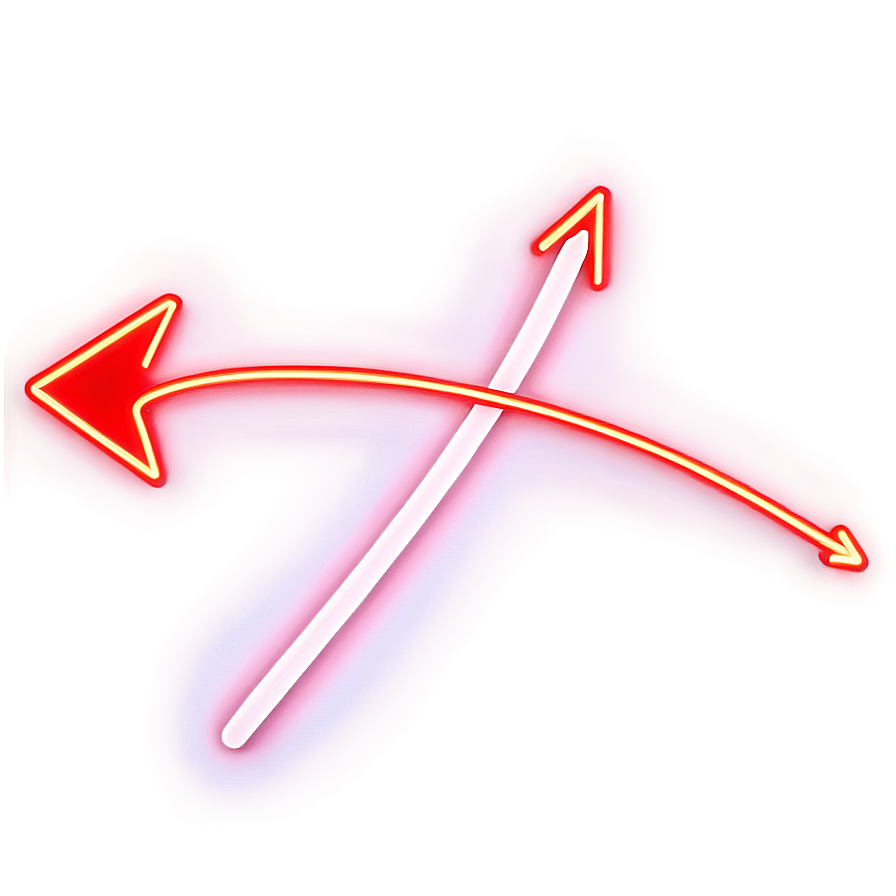 Neon Red Arrow Png 04302024 PNG image
