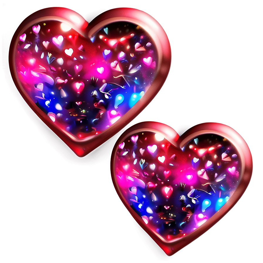 Neon Red Heart Emoji Png 06262024 PNG image