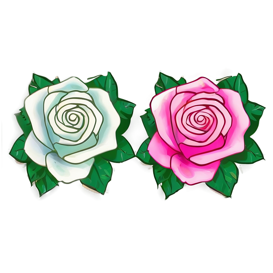 Neon Roses Nightlife Png 05042024 PNG image