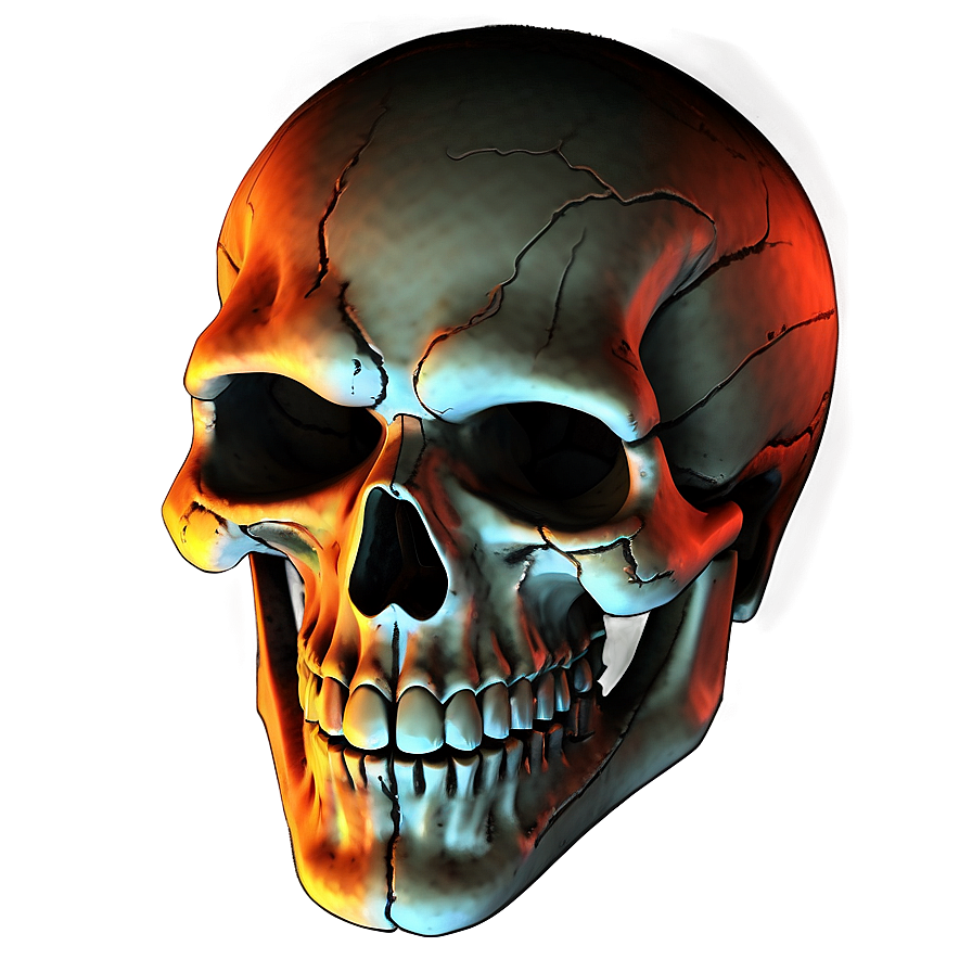 Neon Skull Face Symbol Png 55 PNG image